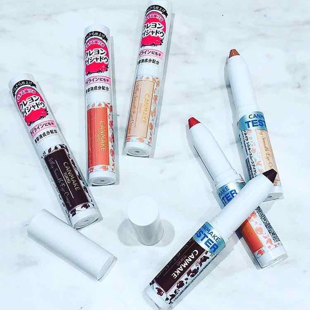 シルキースムースアイクレヨン/キャンメイク/リキッドアイシャドウを使ったクチコミ(1枚目)