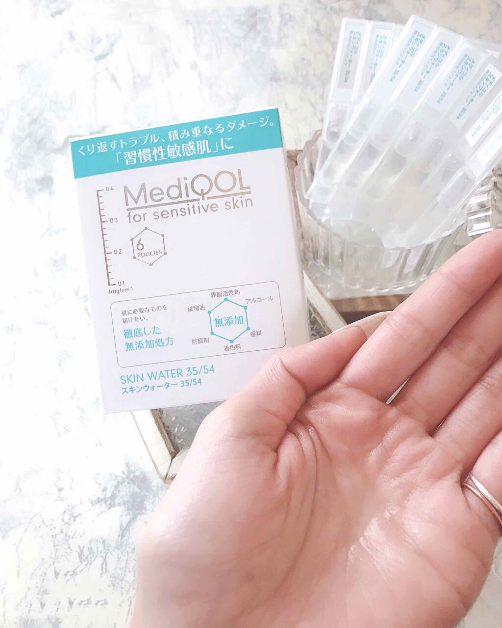 メディコル スキンウォーター 35/54/ナノエッグ/化粧水を使ったクチコミ（2枚目）