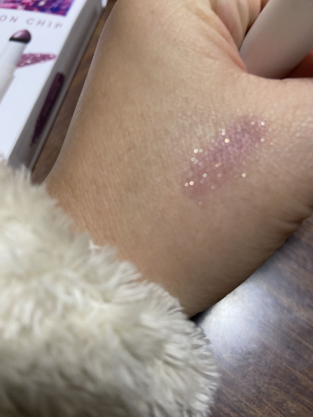 クッションチップアイカラーN 03 ローズバイオレット/キスミー フェルム/単色アイシャドウを使ったクチコミ（3枚目）