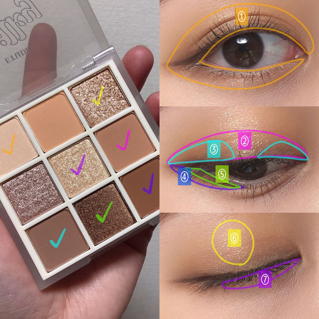 プレイカラーアイズ ≪ミルキーコレクション≫/ETUDE/アイシャドウパレットを使ったクチコミ(7枚目)