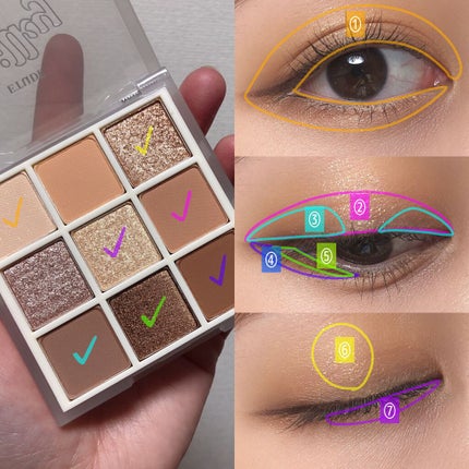 プレイカラーアイズ ≪ミルキーコレクション≫/ETUDE/アイシャドウパレットを使ったクチコミ(7枚目)