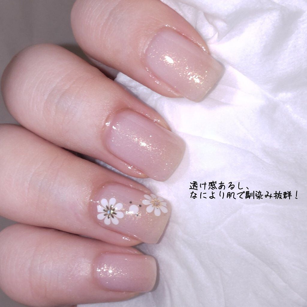 グロッシーコート/スキューズミー/オールインワンネイルを使ったクチコミ(4枚目)