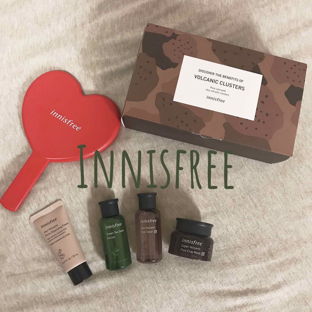 ヴォルカニック スキンケア トライアルセット/innisfree/洗い流すパック・マスクを使ったクチコミ（1枚目）