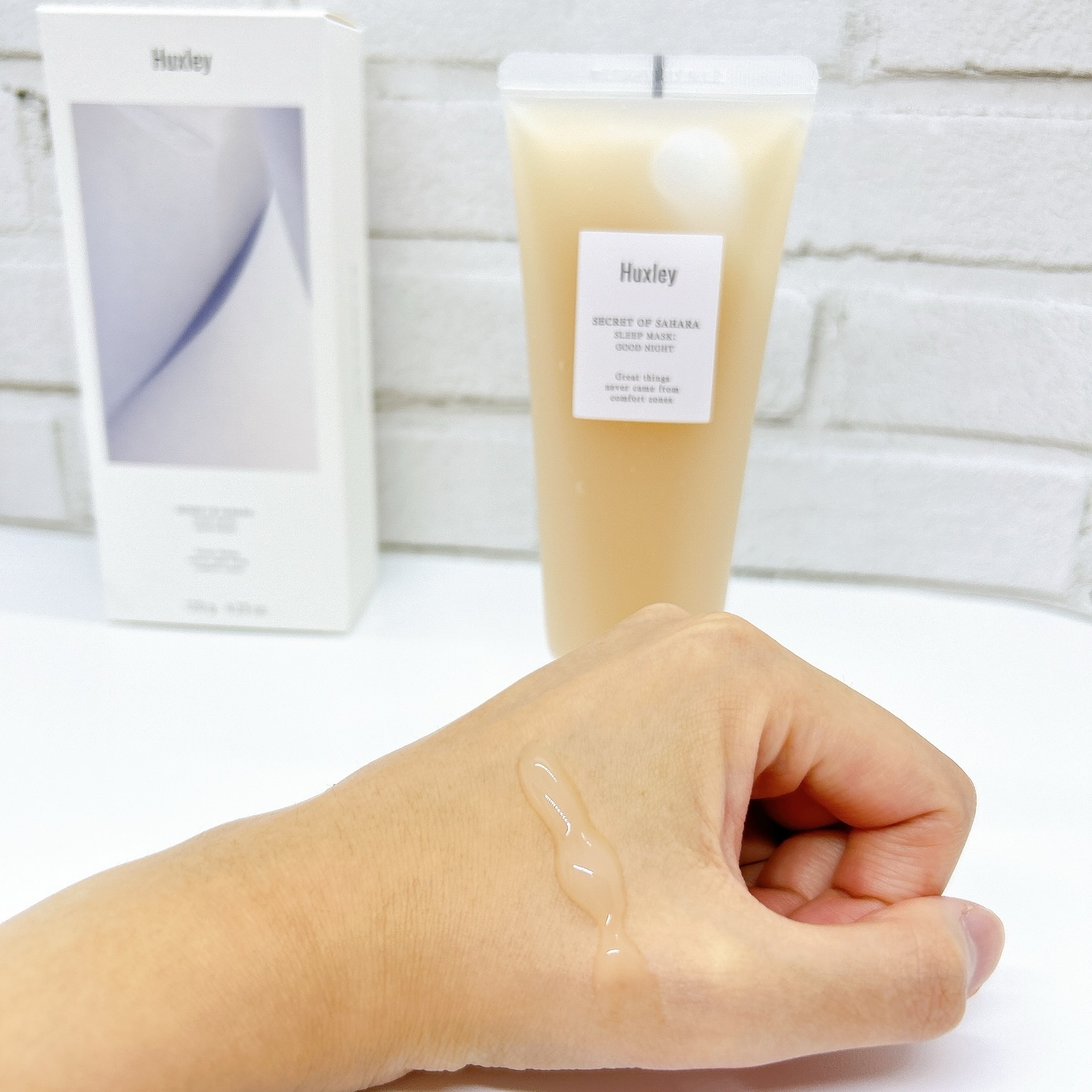 スリープマスク；グッドナイト/Huxley/洗い流すパック・マスクを使ったクチコミ（2枚目）