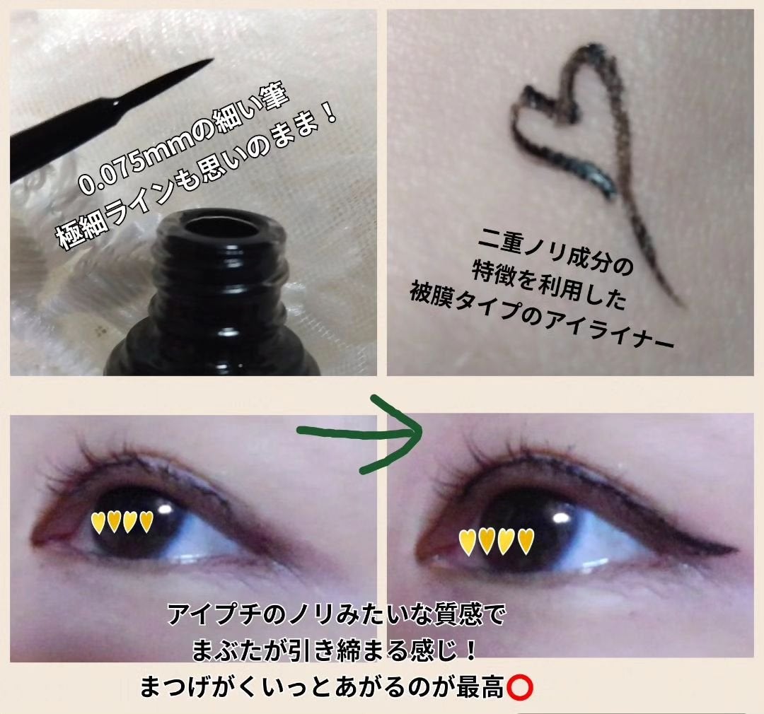 センフルード/Eyelist/リキッドアイライナーを使ったクチコミ(2枚目)