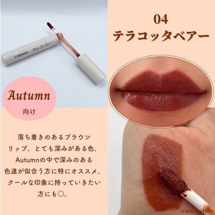 ジューシーリップティント/キャンメイク/口紅を使ったクチコミ(5枚目)