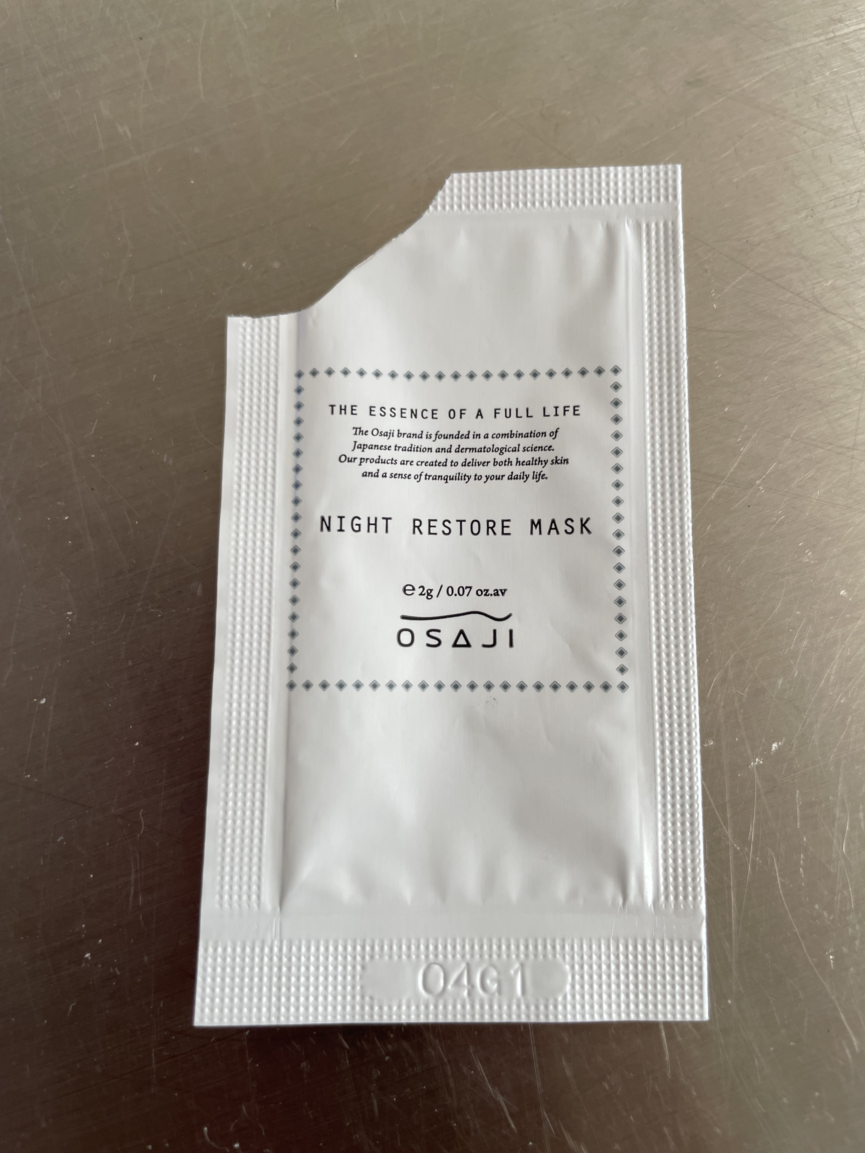 ナイト レストア マスク/OSAJI/フェイスクリームを使ったクチコミ（2枚目）