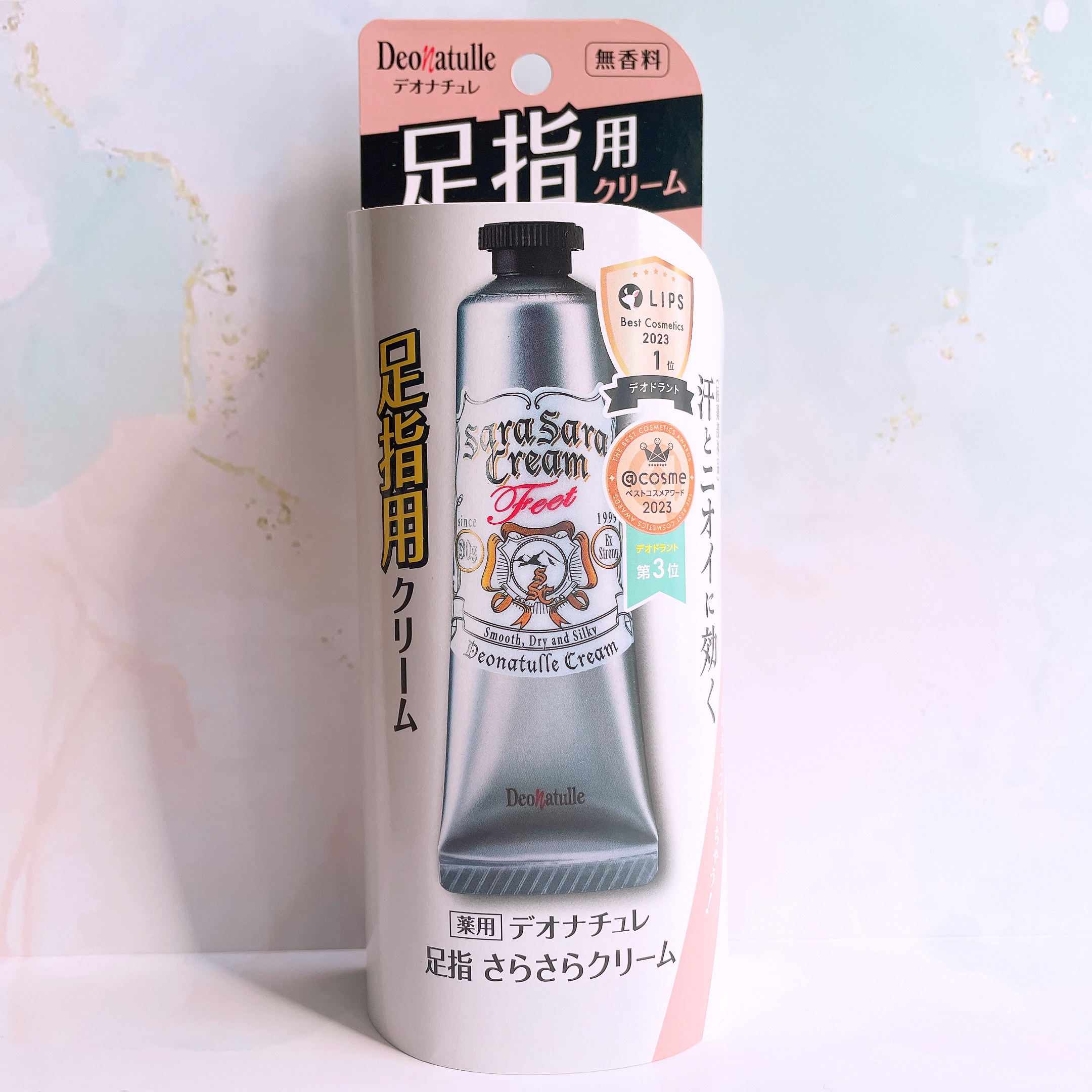 薬用足指さらさらクリーム/デオナチュレ/デオドラント・制汗剤を使ったクチコミ（2枚目）