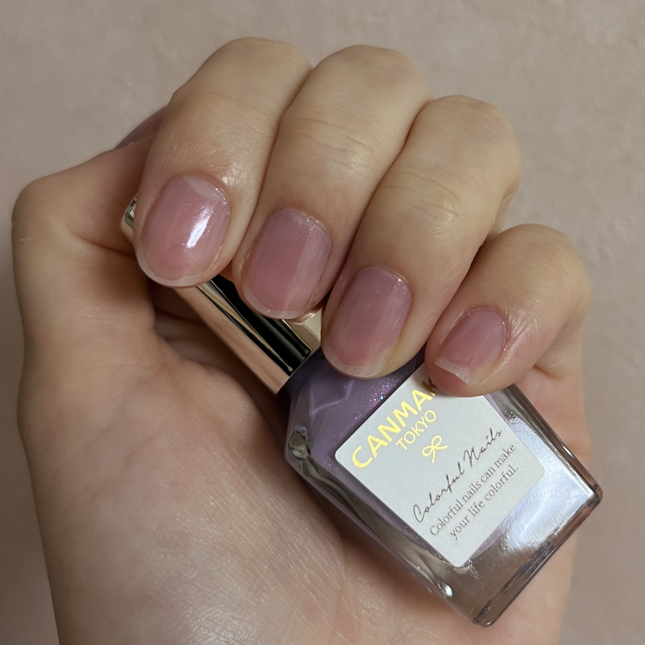 カラフルネイルズ N96 あまやどり/キャンメイク/マニキュアを使ったクチコミ（1枚目）