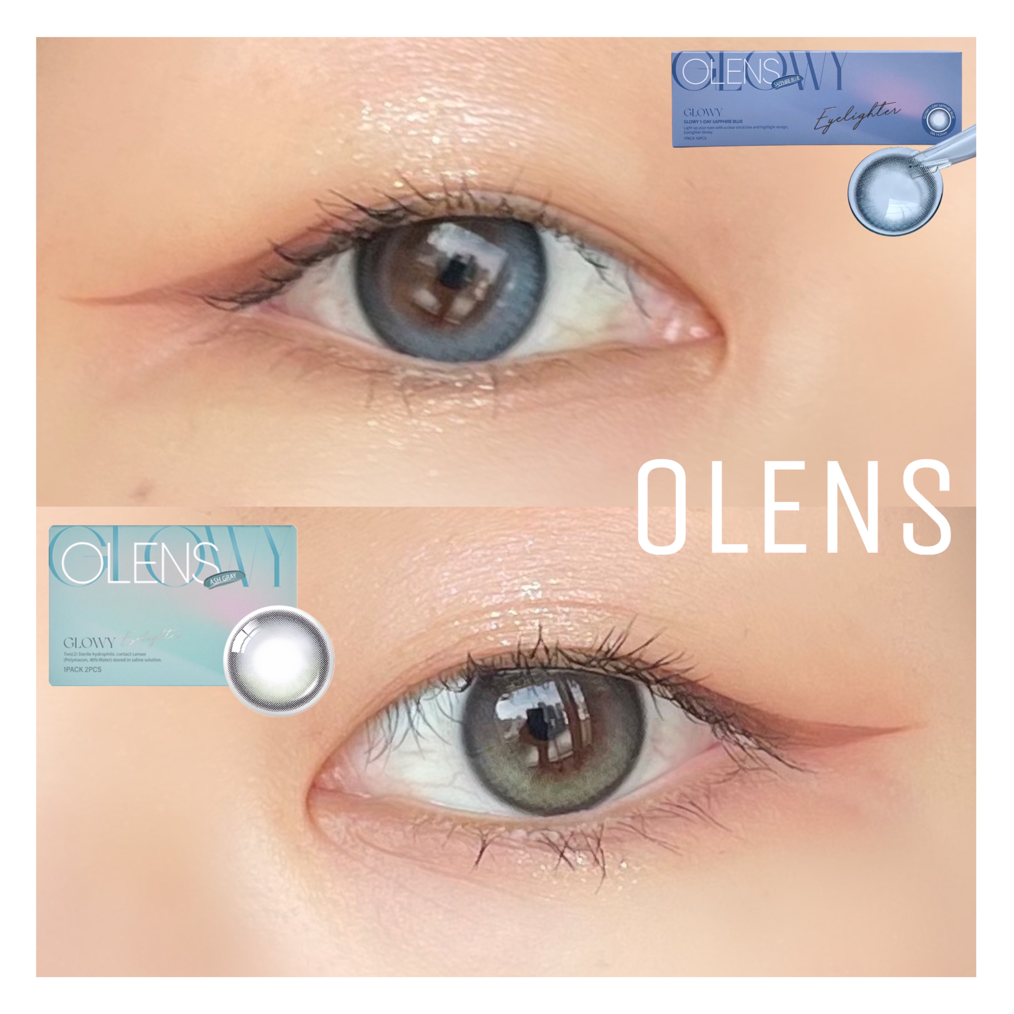 Glowy 1day/OLENS/ワンデー（１DAY）カラコンを使ったクチコミ（1枚目）