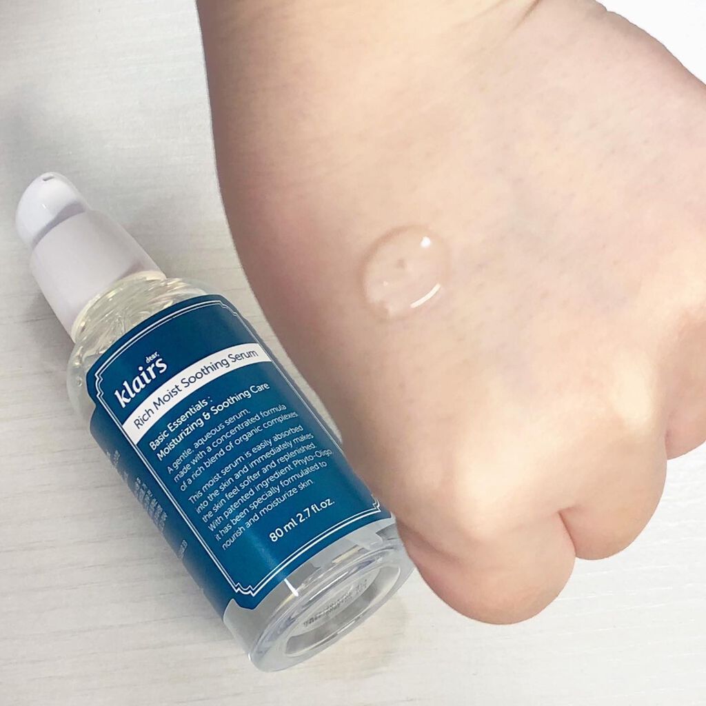 Klairs リッチモイストスージングセラム(80ml)のクチコミ「#dearklairs @klairs.jp 
 #リッチモイストスージングセラム 

肌.....」（3枚目）