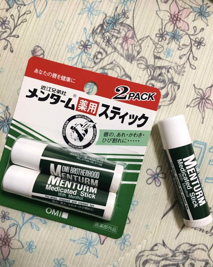 薬用スティックレギュラー/メンターム/リップクリームを使ったクチコミ(1枚目)
