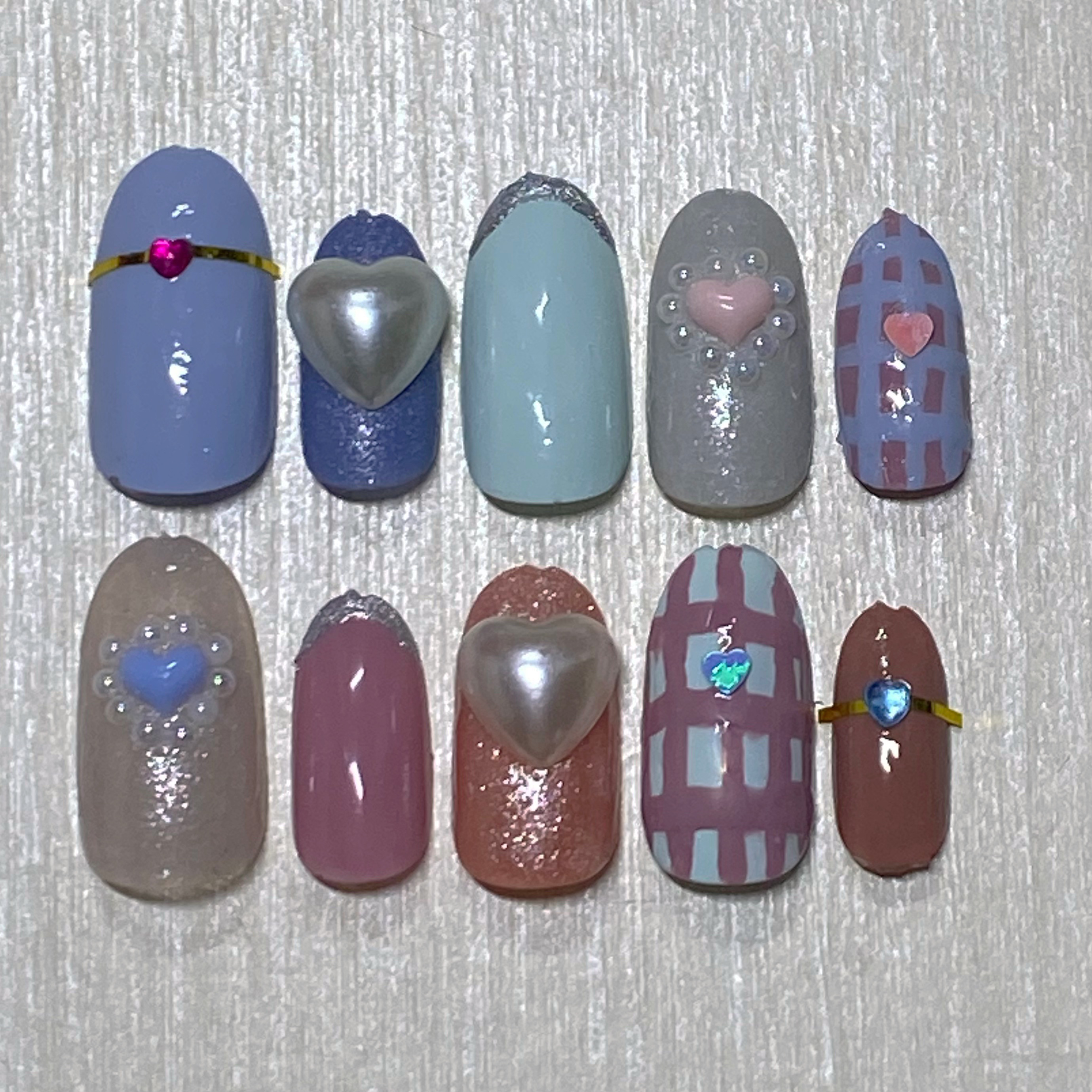 ネイルパーツ/セリア/ネイルチップ・パーツを使ったクチコミ（2枚目）