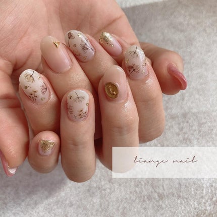#リアンジェネイル,#柏ネイル,#ネイル,#春ネイル,#フラワーネイル,#ニュアンスネイルのネイルデザイン