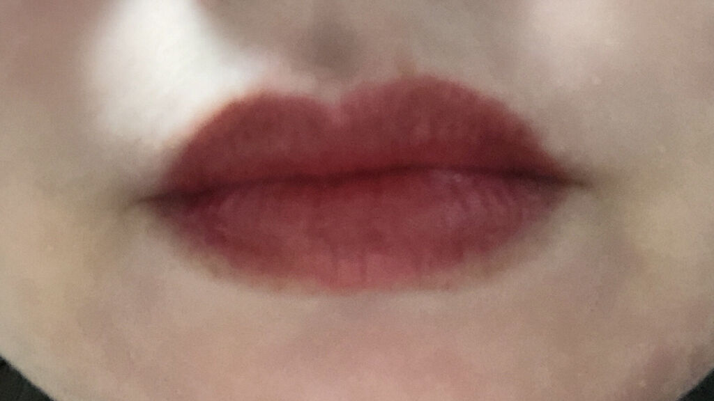 ドラマティックルージュN RD633/マキアージュ/口紅を使ったクチコミ（2枚目）