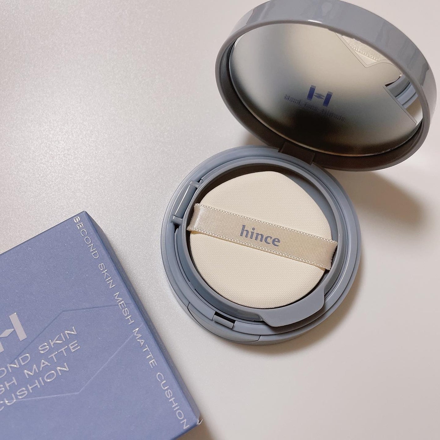 セカンドスキンメッシュマットクッション/hince/クッションファンデーションを使ったクチコミ(2枚目)