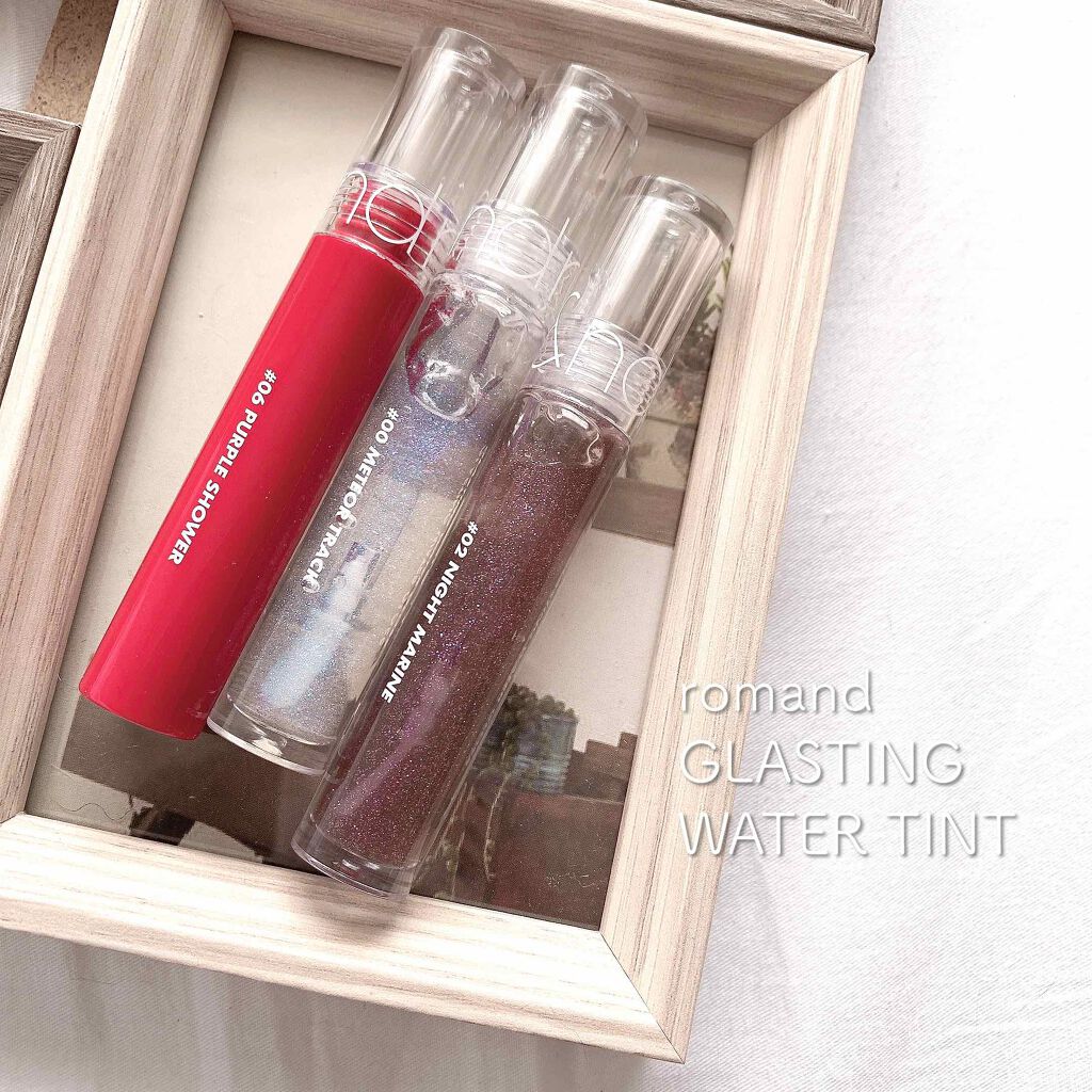 グラスティングウォーターティント/rom&nd/リップティントを使ったクチコミ(1枚目)