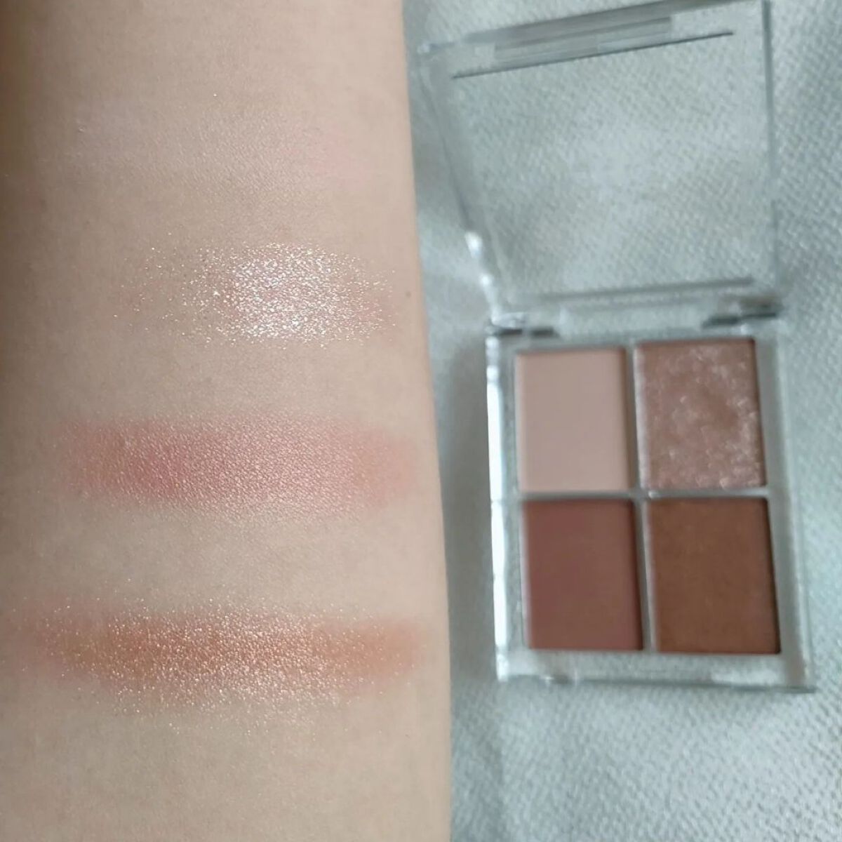 4色アイシャドウパレット 10 シュルクマロン/aZTK/アイシャドウパレットを使ったクチコミ（3枚目）