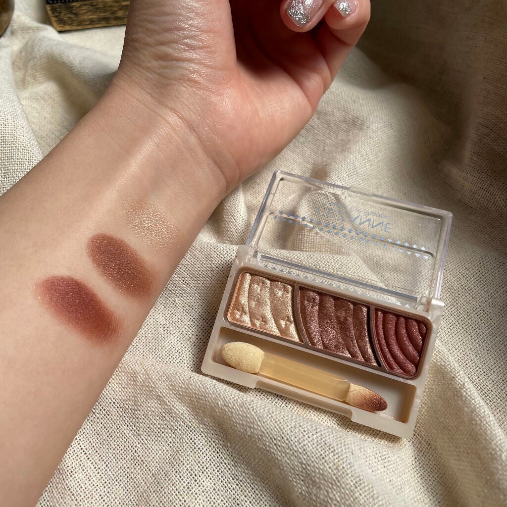 トーンアップアイシャドウ/CEZANNE/アイシャドウパレットを使ったクチコミ(5枚目)