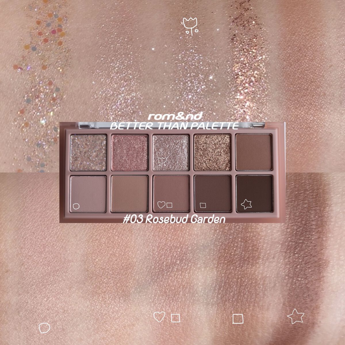 ベターザンパレット/rom&nd/アイシャドウパレットを使ったクチコミ（2枚目）
