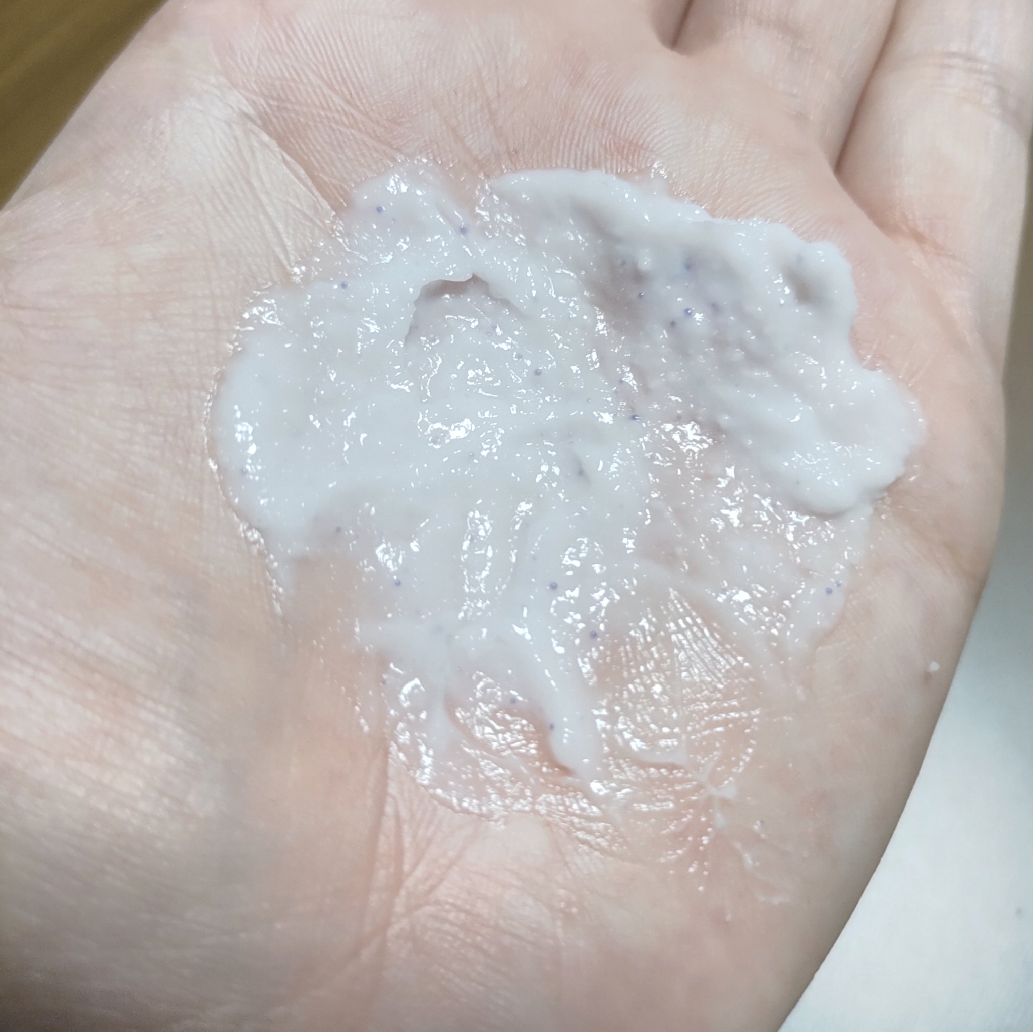 フェイスポリッシャー リラクシング(ラベンダー)/SABON/スクラブ・ゴマージュを使ったクチコミ（2枚目）