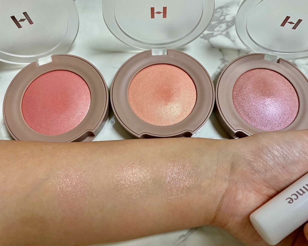 トゥルーディメンショングロウチーク/hince/パウダーチークを使ったクチコミ（2枚目）