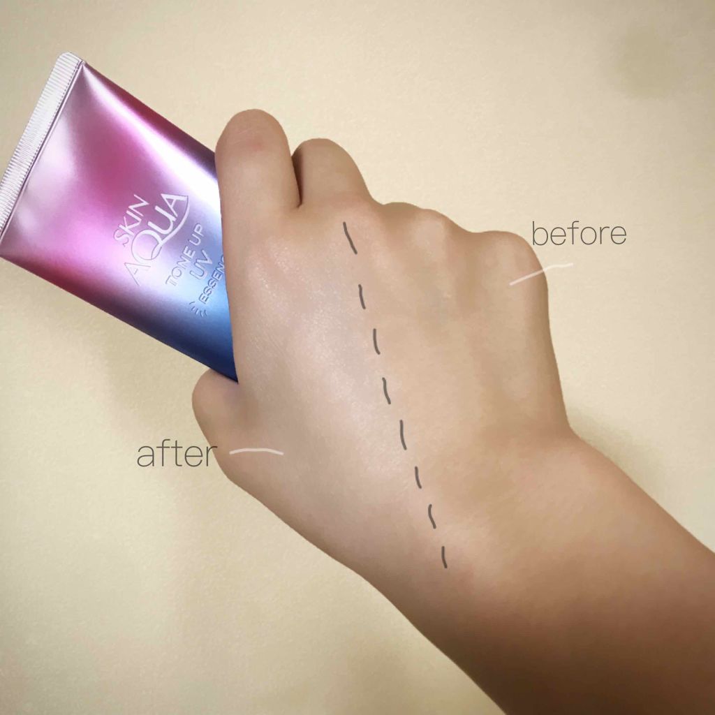 スキンアクア トーンアップUVエッセンス/スキンアクア/日焼け止めクリームを使ったクチコミ（3枚目）