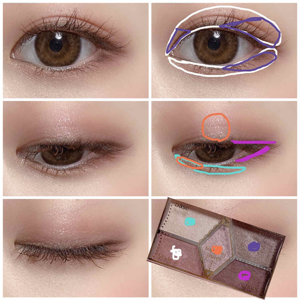 【旧品】パーフェクトスタイリストアイズ/キャンメイク/アイシャドウパレットを使ったクチコミ(2枚目)