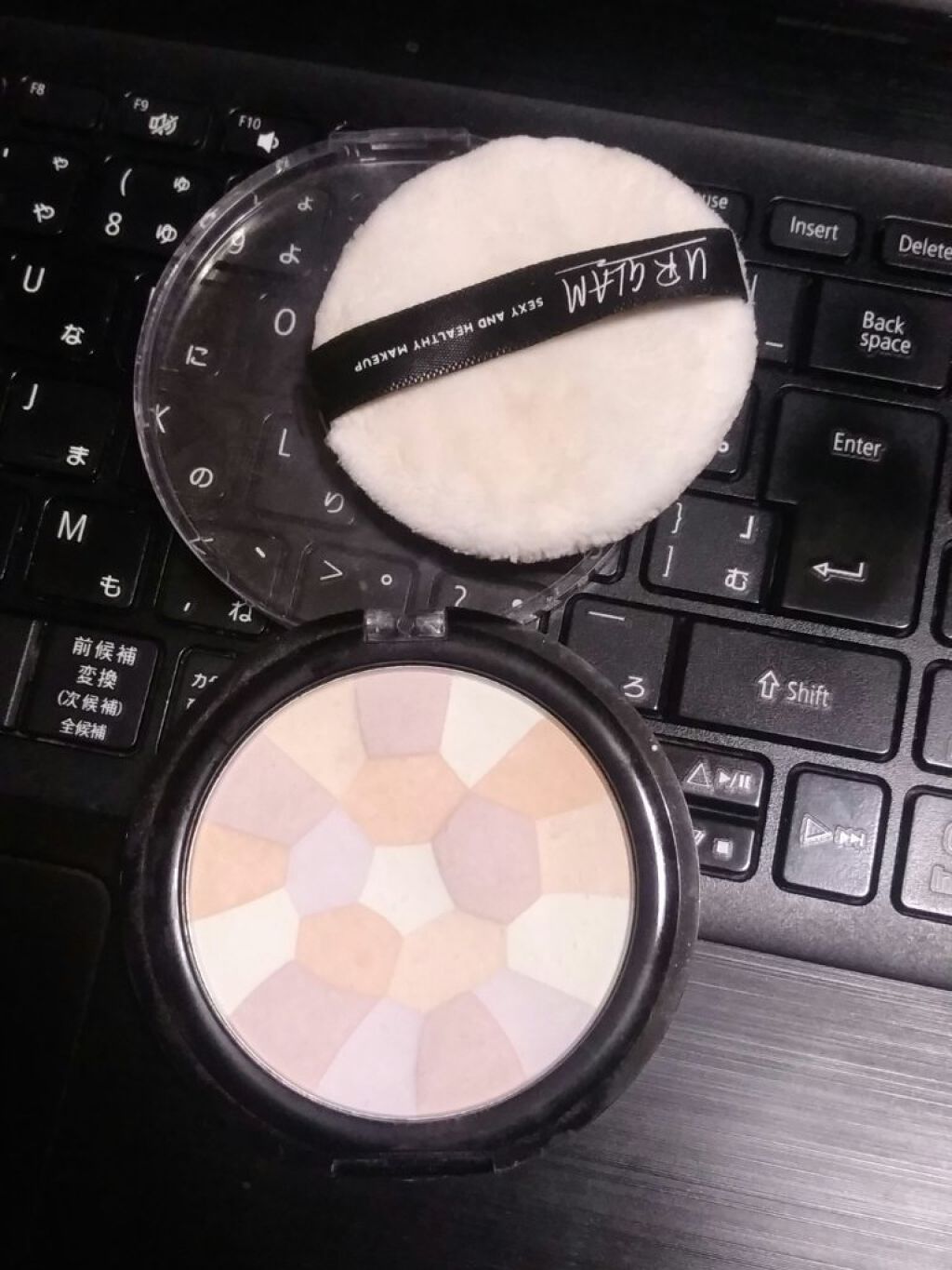 UR GLAM MARBLE FACE POWDER/U R GLAM/プレストパウダーを使ったクチコミ(3枚目)
