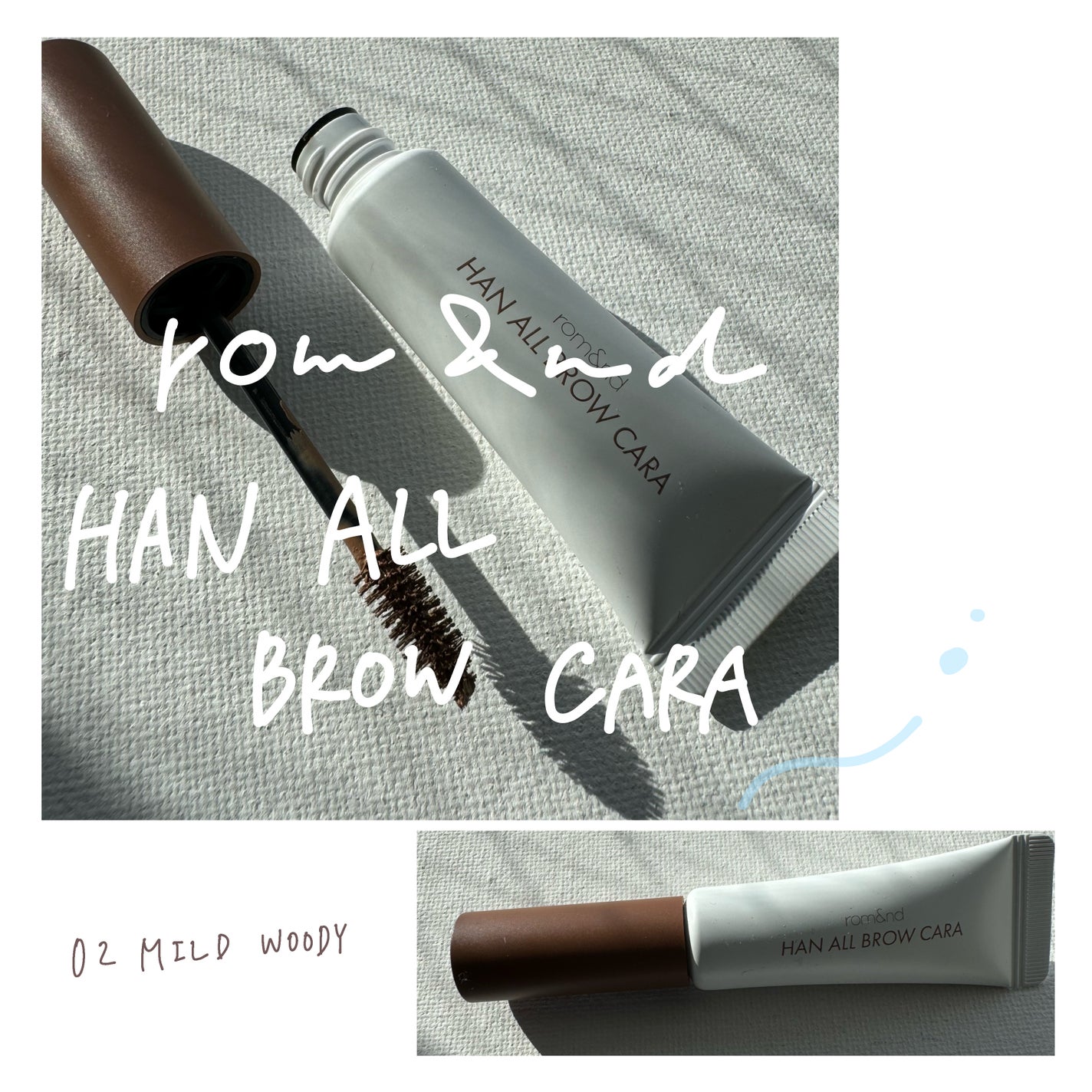 ハンオールブロウカラ/rom&nd/眉マスカラを使ったクチコミ(1枚目)