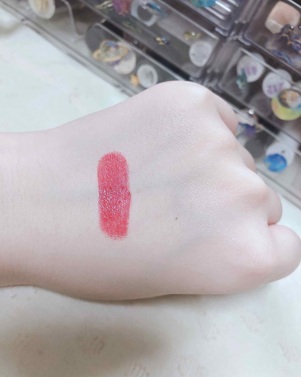 ルージュ ヴォリュプテ シャイン/YVES SAINT LAURENT BEAUTE/口紅を使ったクチコミ(2枚目)