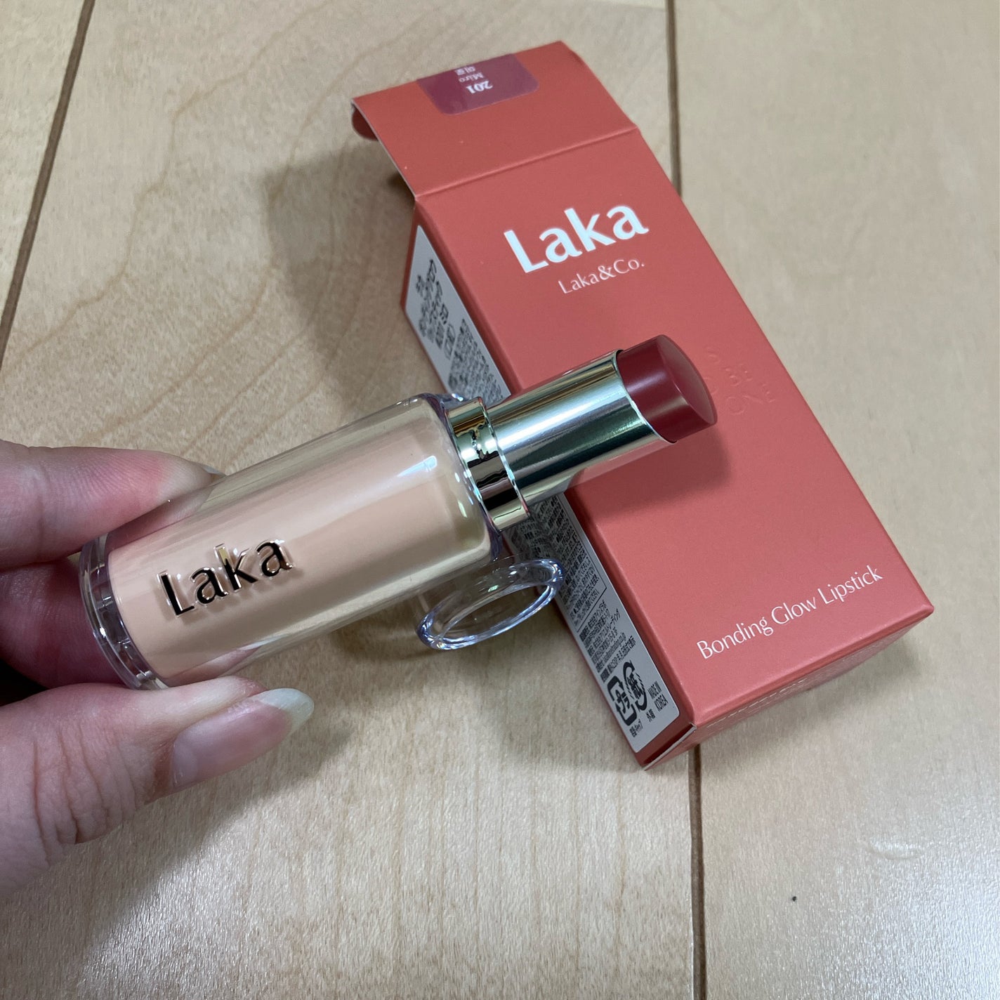 ボンディンググロウリップスティック/Laka/口紅を使ったクチコミ(1枚目)