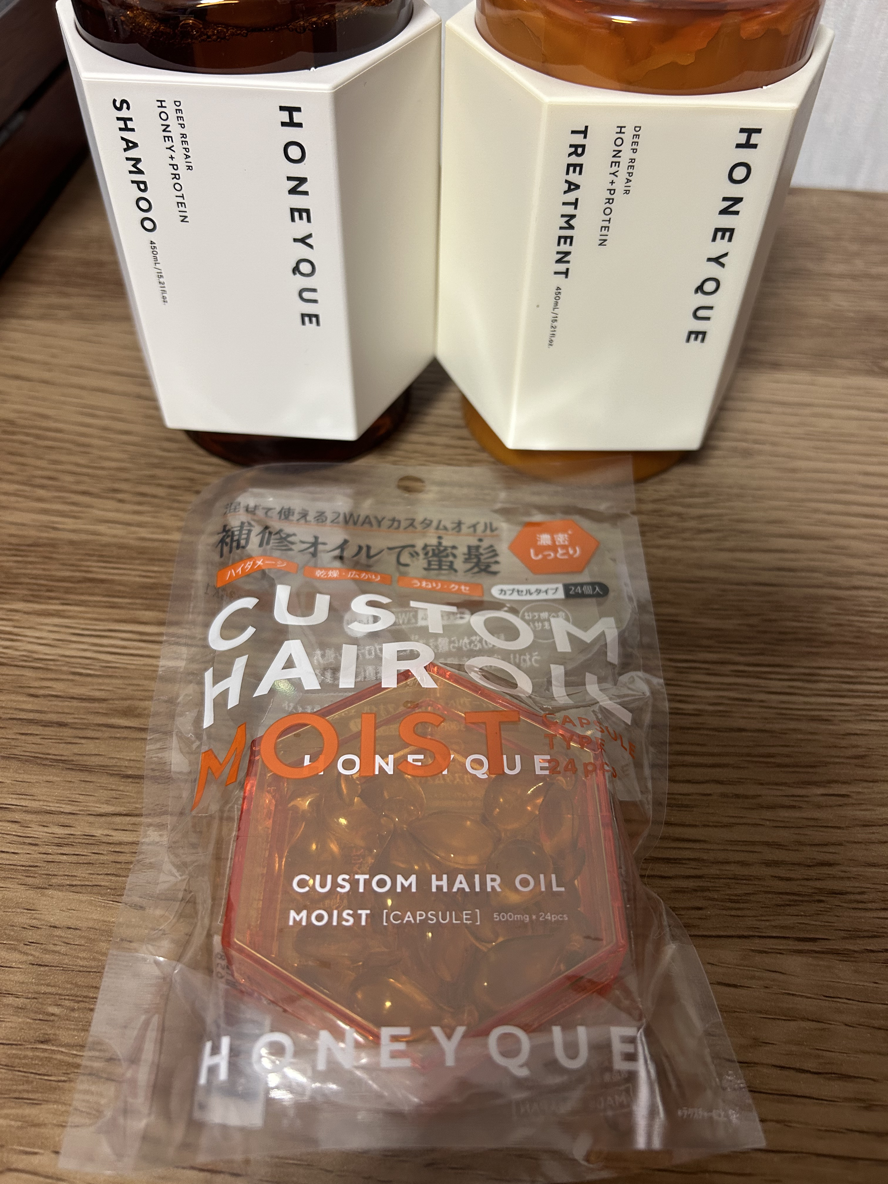 ディープリペア カスタムヘアオイル エクストラモイスト/ハニーク/ヘアオイルを使ったクチコミ（2枚目）