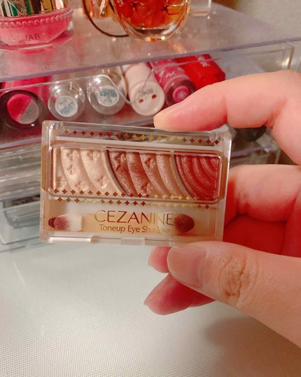 トーンアップアイシャドウ/CEZANNE/アイシャドウパレットを使ったクチコミ(1枚目)