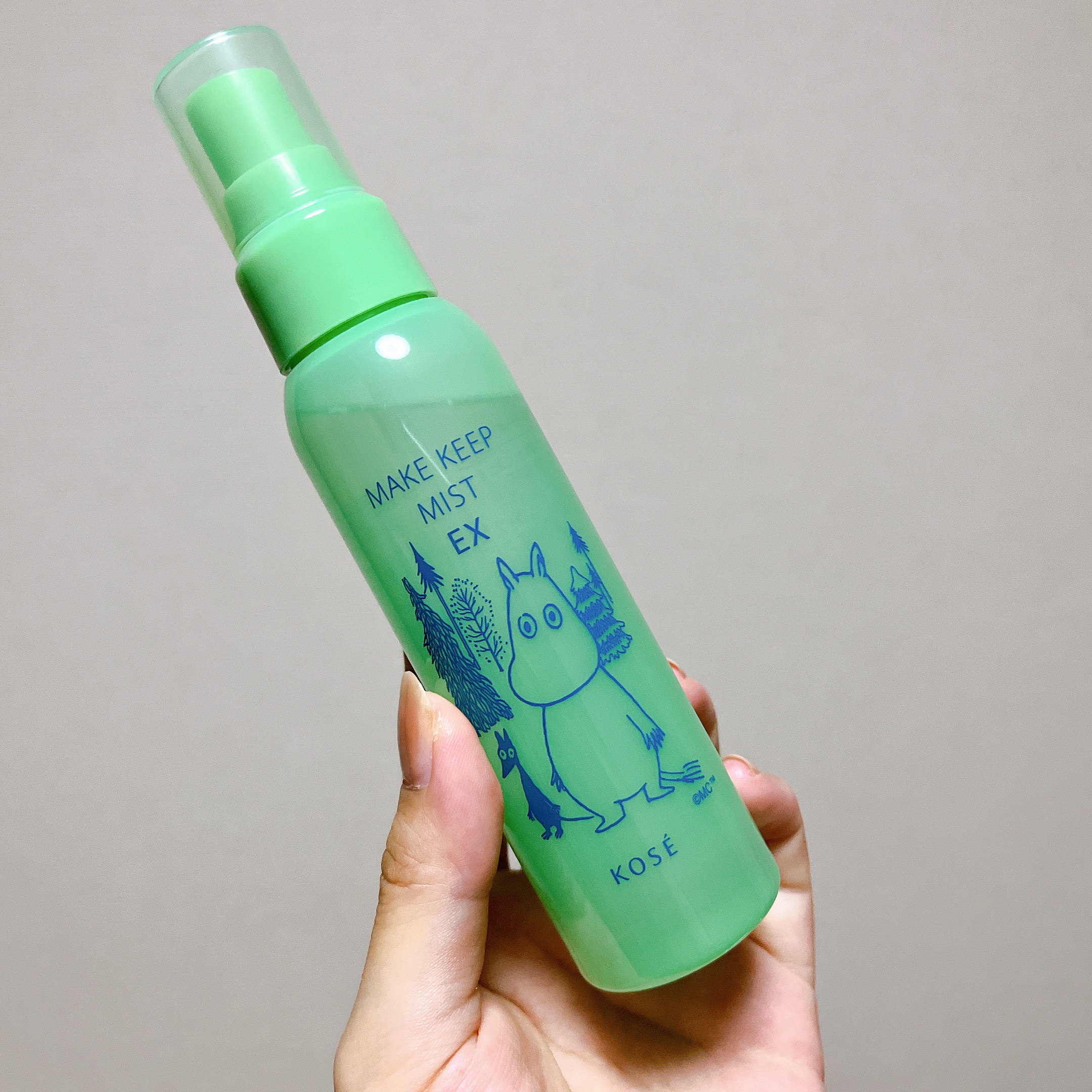 メイク キープ ミスト EX ムーミン コラボ 森林浴の香り(限定デザインボトル)/コーセーコスメニエンス/フィックスミストを使ったクチコミ（1枚目）