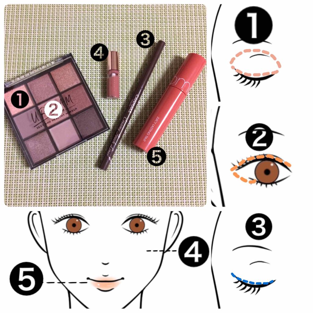 ジューシーラスティングティント/rom&nd/リップティントを使ったクチコミ（2枚目）