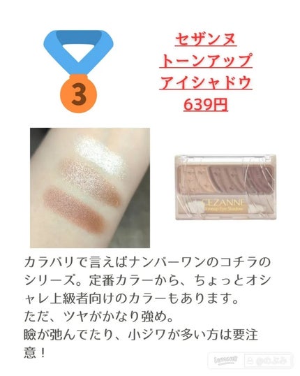 ベージュトーンアイシャドウ/CEZANNE/アイシャドウパレットを使ったクチコミ(3枚目)