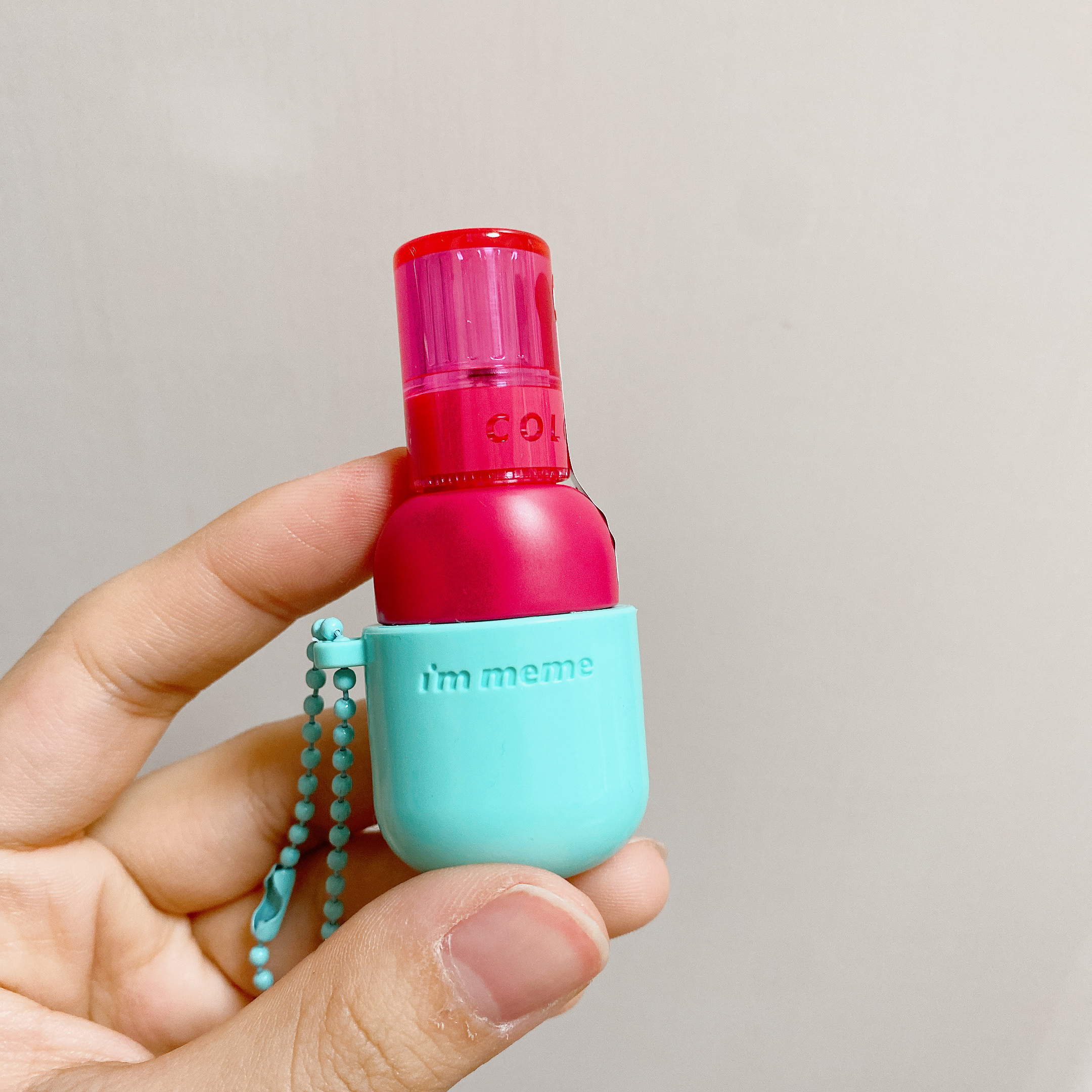 カラーキーリングウォータージェルティント #02 Orange Delight/i’m meme/リップティントを使ったクチコミ（2枚目）