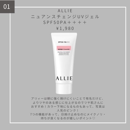 ニュアンスチェンジUV ジェル RS/アリィー/日焼け止めジェルを使ったクチコミ（2枚目）