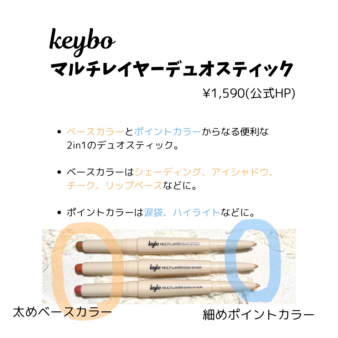 マルチレイヤーデュオスティック/keybo/リップライナーを使ったクチコミ（2枚目）