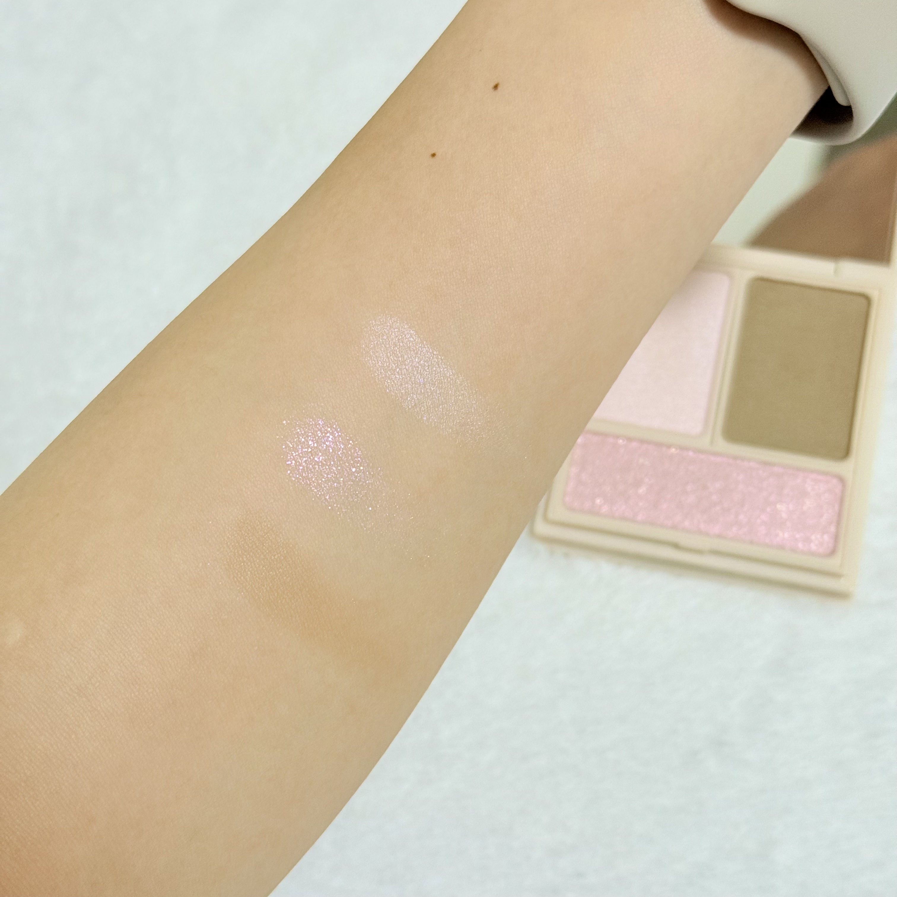 マルチパレット PJデザイン＜アイカラー＆チーク＞ グロウピンク/ラブ・ライナー/マルチパレットを使ったクチコミ（3枚目）