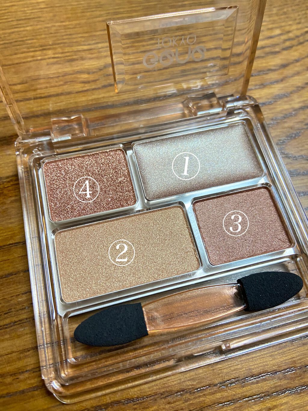リラクシーアイシャドウ/GENE TOKYO/アイシャドウパレットを使ったクチコミ(4枚目)