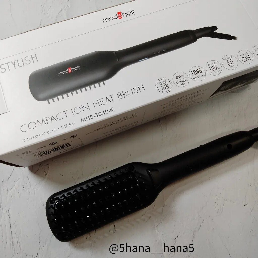 スタイリッシュ コンパクトイオンヒートブラシ MHB-3040-K/mod's hair/ヒートブラシを使ったクチコミ(1枚目)