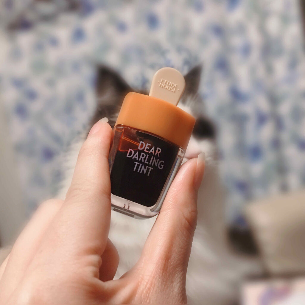 ディアダーリン ウォータージェルティント （アイスティント）/ETUDE/口紅を使ったクチコミ（2枚目）