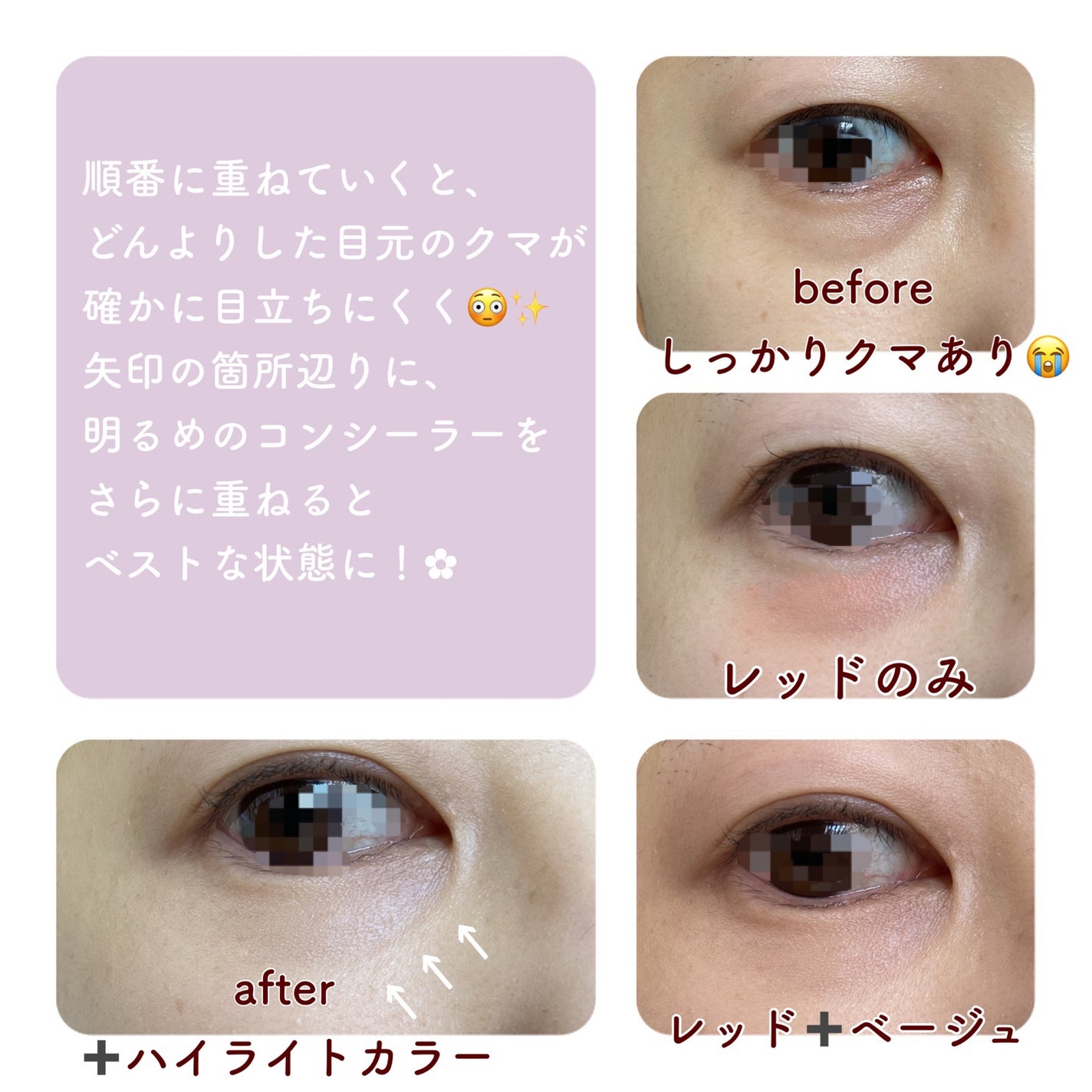 リシェ レッドトリック アイコンシーラー/Visée/パレットコンシーラーを使ったクチコミ(3枚目)