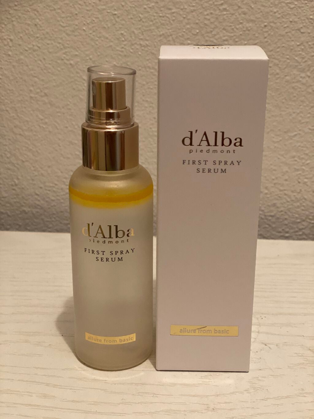 ダルバ ホワイトトリュフファーストスプレーセラム/ダルバ/ミスト状化粧水を使ったクチコミ(1枚目)