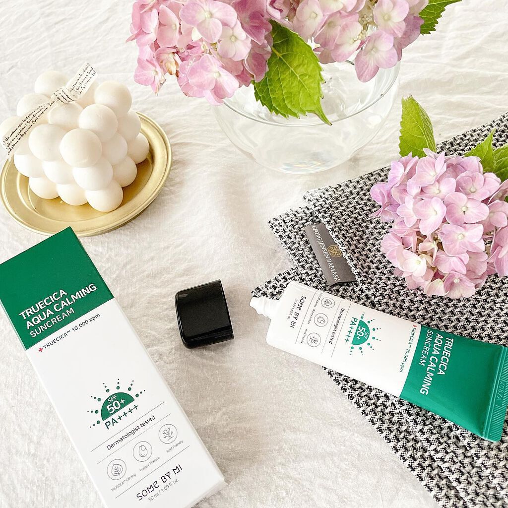 TRUECICA アクアカーミング日焼け止め/SOME BY MI/日焼け止めクリームを使ったクチコミ(2枚目)