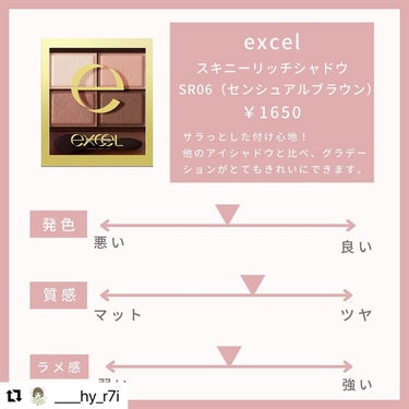 スキニーリッチシャドウ/excel/アイシャドウパレットを使ったクチコミ（3枚目）