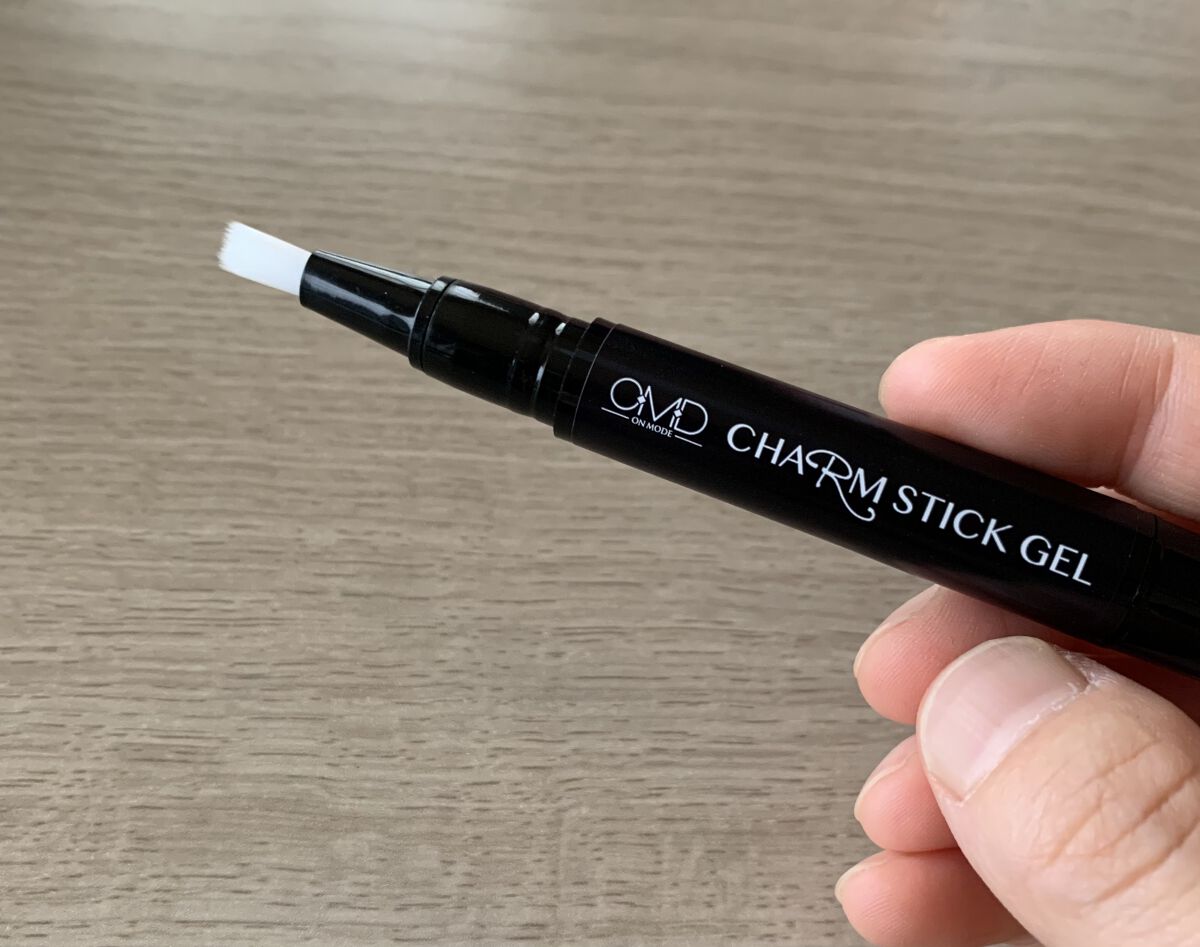 チャームスティックジェル #08 グレー/OMD/オールインワンネイルを使ったクチコミ（2枚目）