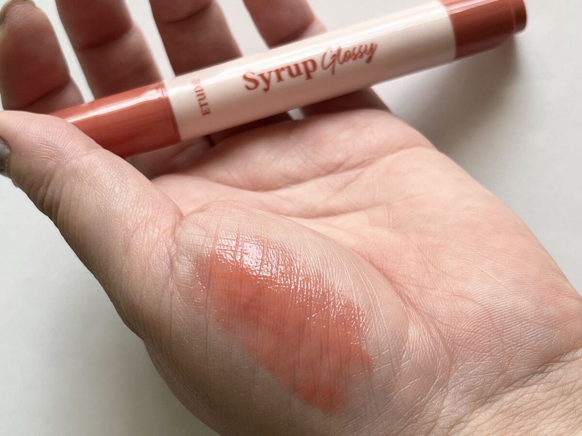 シロップグロッシーバーム/ETUDE/リップグロスを使ったクチコミ（3枚目）